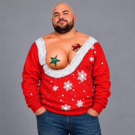 Cheeky Claus™ - Funny Ugly Christmas Sweater