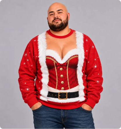 Cheeky Claus™ - Funny Ugly Christmas Sweater